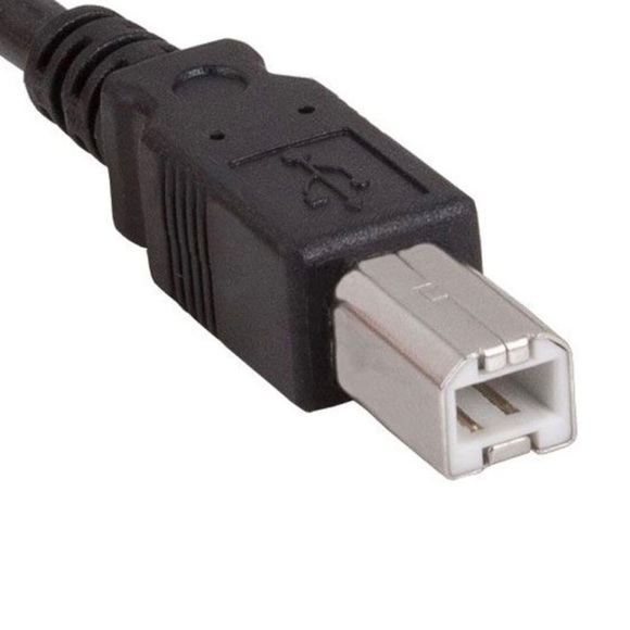 Black USB 2.0 Type B Cable Cord - Picture 6 of 9